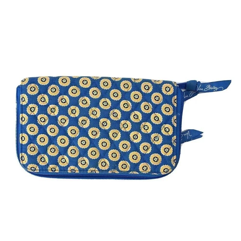 Vera Bradley Zip Around Wallet Rivera Blue 5x8